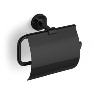 Bertocci Cinquecento Держатель для туалетной бумаги с крышкой, подвесной, цвет: черный матовый