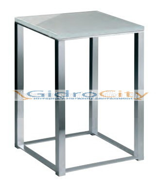 Табурет хром+стекло(бел.цвет) Windisch 40200CR