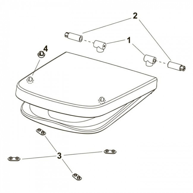 TECEone Сиденье для унитаза съемное, цвет: белый 9700600