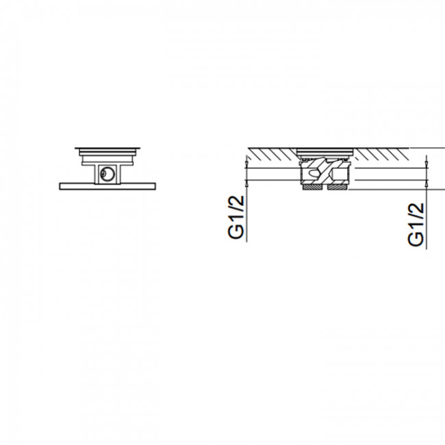 Fantini Внутренняя часть напольного смесителя, 1/2