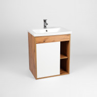 Тумба VIANT "Бостон" 1 ств подвесная  425х655х620 под раковину .S-UM-COM70/1-w (COMO 70) (VBOS70CO-T1STP)