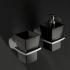 Bertocci Grace Дозатор для жидкого мыла, керамический, цвет: черный/хром