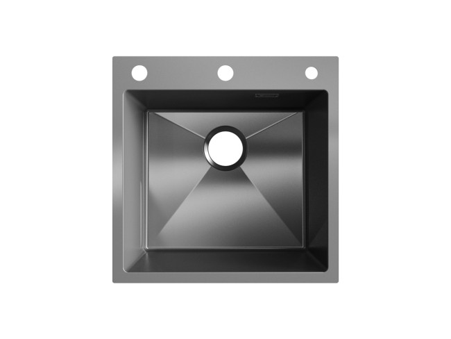 Мойка ULGRAN STEEL 500 Х 500, цвет «черная брашированная сталь» (US 500х500-002) Мойка ULGRAN STEEL 500 Х 500, цвет «черная брашированная сталь» (US 500х500-002)