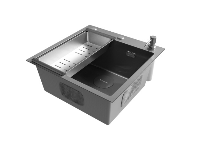 Мойка ULGRAN STEEL 500 Х 500, цвет «черная брашированная сталь» (US 500х500-002) Мойка ULGRAN STEEL 500 Х 500, цвет «черная брашированная сталь» (US 500х500-002)