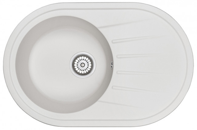 Кухонная мойка GRANULA Standart (7601, БЕЛЫЙ)