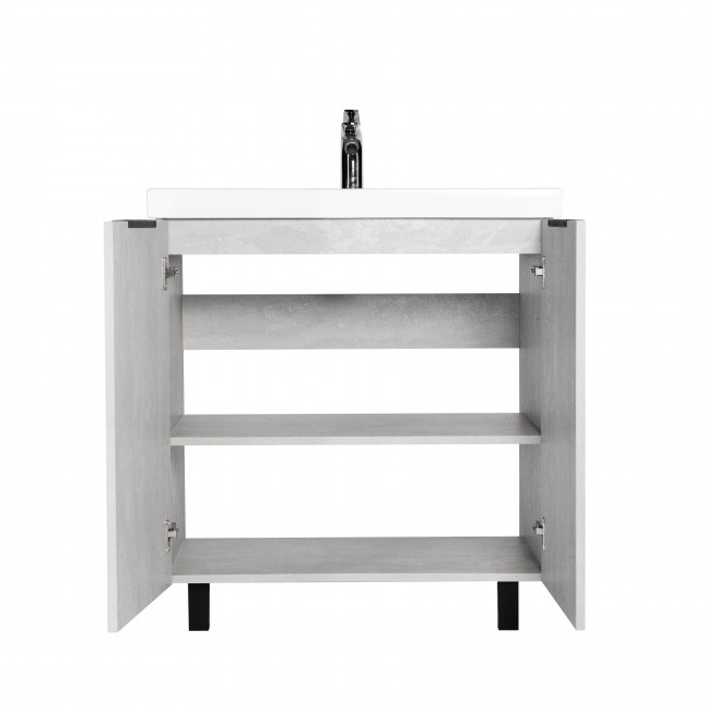 Тумба VIANT "Берлин" MODUO 80 2 ств цемент 441х766х820 (VBER80MDC-T2ST)