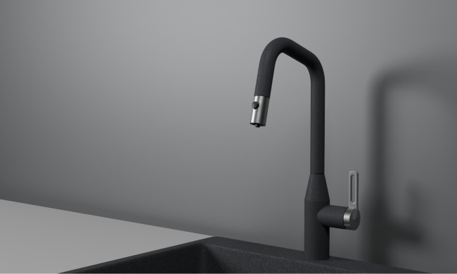 Смеситель для кухни GRANULA с выдвижным изливом и подключением к фильтру (8171, ГРАФИТ) Смеситель для кухни GRANULA с выдвижным изливом и подключением к фильтру (8171, ГРАФИТ)