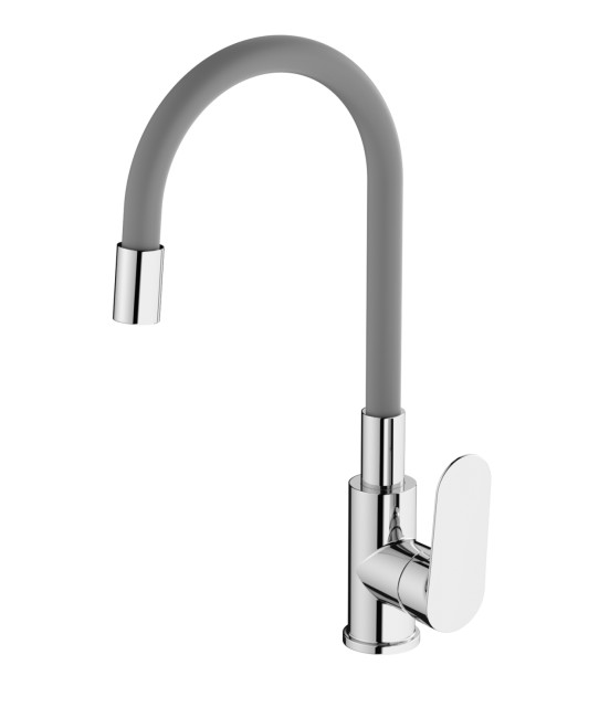 Смеситель для кухни HAIBA хром/серый (HB73796)