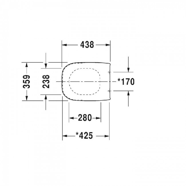 Duravit D-Code Сиденье для унитаза, микролифт, цвет: белый