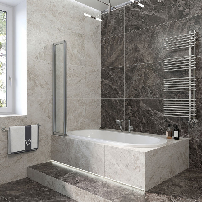 Шторка на ванну Veconi PL73L-90-01-19C4 900x1500, хром, прозрачное Шторка на ванну Veconi PL73L-90-01-19C4 900x1500, хром, прозрачное