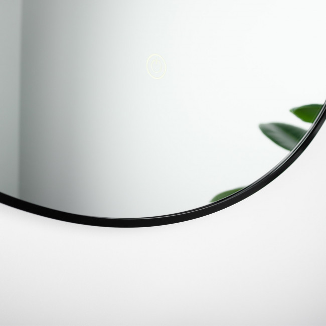 Зеркало FIXSEN с подсветкой LED овальное 50х100 см черное (FX-3100B) Зеркало FIXSEN с подсветкой LED овальное 50х100 см черное (FX-3100B)