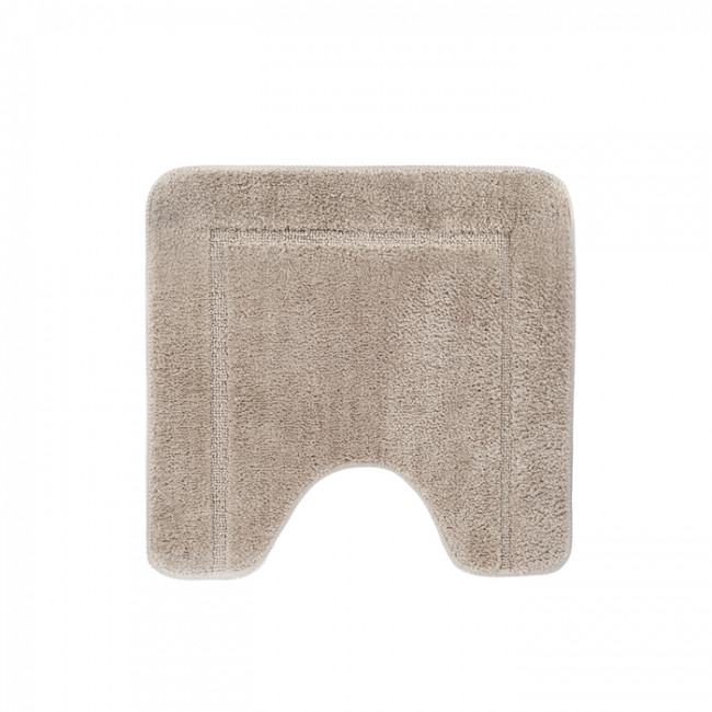 Коврик для ванной комнаты с вырезом, 45х45, микрофибра, светло-коричневый, IDDIS Promo (PTLT02Mi12)