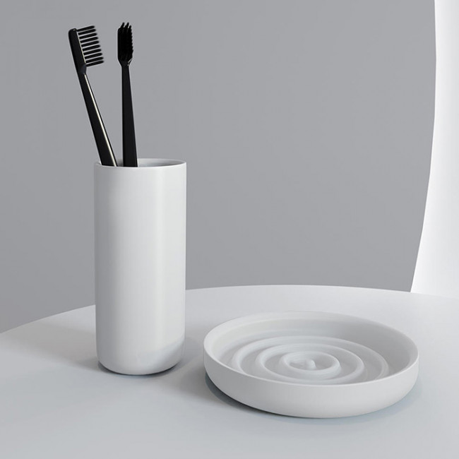 Salini Gocce Мыльница настольная, S-Stone, цвет: белый матовый