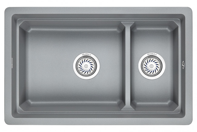 Кухонная мойка GRANULA Kitchen Space (7304U, АЛЮМИНИУМ)