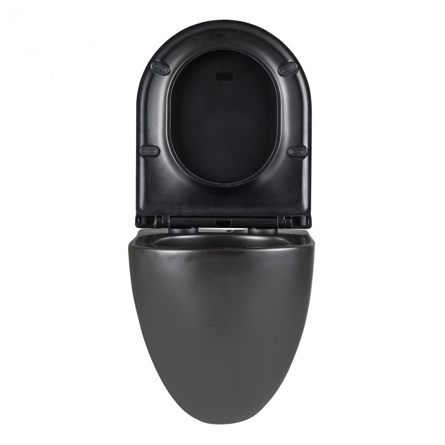 Унитаз Lemark GLAZER подвесной, черный матовый (9612004)
