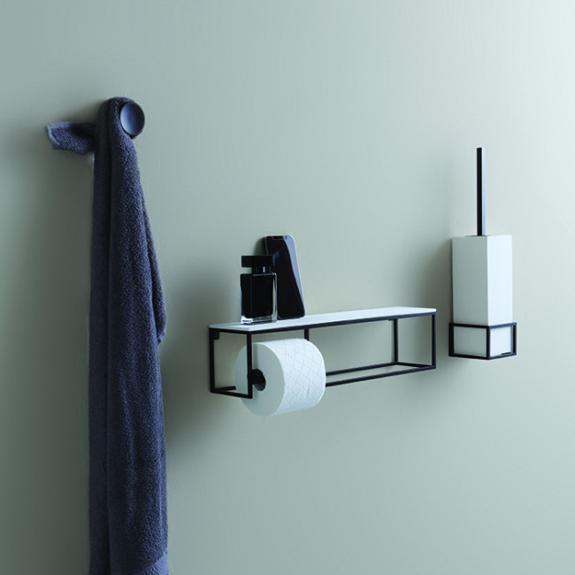 Bertocci Officina 02 Держатель для ершика, настенный, цвет: черный матовый Bertocci Officina 02 Держатель для ершика, настенный, цвет: черный матовый