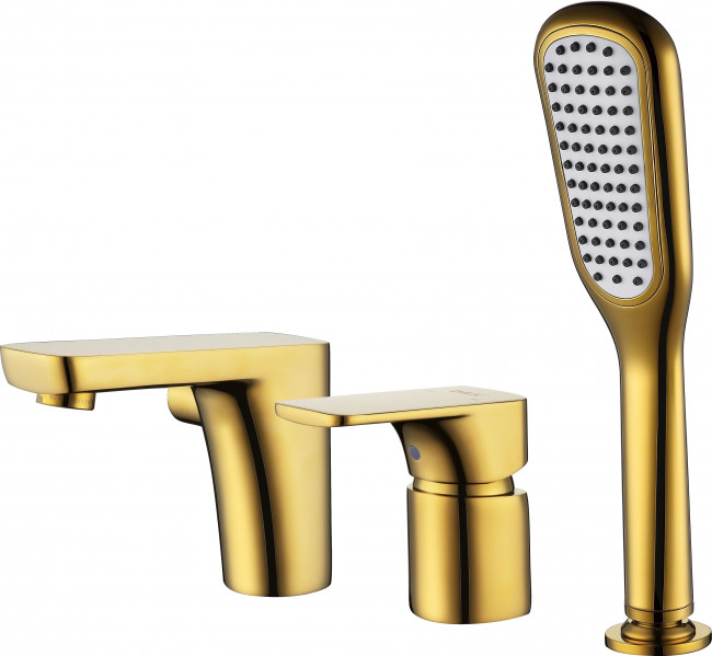 Смеситель на борт ванны DK Berlin.Tourto (DA1434903) врезной золото