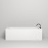 Salini Orlando kit Встраиваемая ванна 160х70х60cм, "Up&Down", сифон, щелевой слив-перелив, S-Stone, цвет: белый матовый
