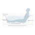 Salini Orlando kit Встраиваемая ванна 160х70х60cм, "Up&Down", сифон, щелевой слив-перелив, S-Stone, цвет: белый матовый