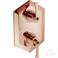 CISAL Cherie Встраиваемый термостатический смеситель для душа, цвет: розовое золото/черный CF0093007E