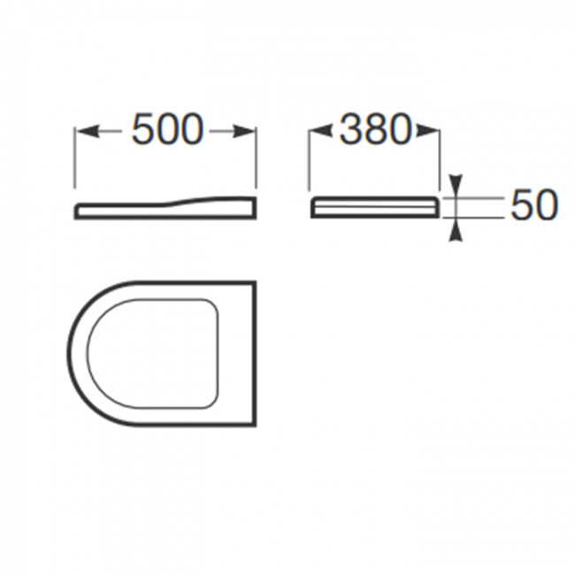 Armani Roca Baia Сиденье лакированное с механизмом плавного опускания, цвет: белый