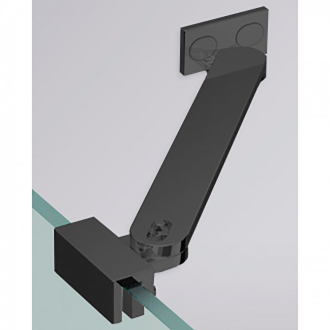 Novellini Угловой кронштейн 45см., для установки боковых стенок, цвет: черный матовый