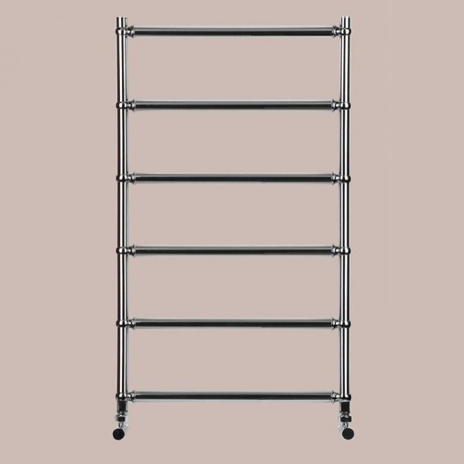 Irsap BELLA п/сушитель (6тр) водяной для систем ГВС, 55хh95.1см (межосевое 50см), с вентилями и комплектом для монтажа KITCOPTUEC6450, цвет:хром/хром