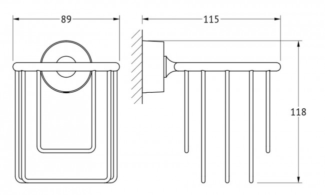 Держатель освежителя воздуха FBS Nostalgy NOS 051