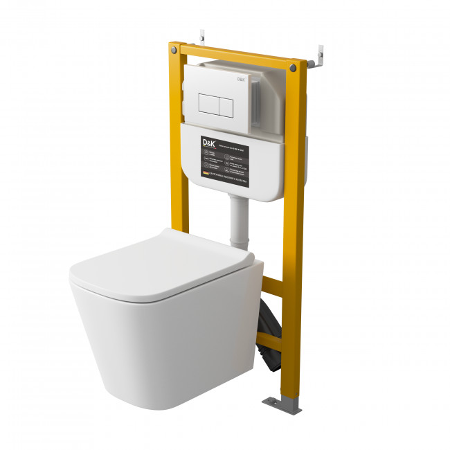 Инсталляция рамная скрытого монтажа D&K 500*117*1270мм (DI8050127) Инсталляция рамная скрытого монтажа D&K 500*117*1270мм (DI8050127)