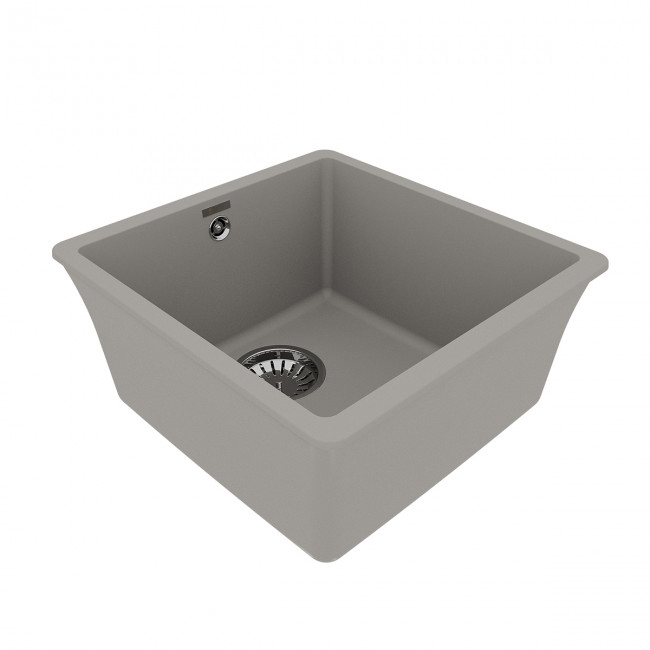 Кухонная мойка Lemark SINARA 400-U подстольного монтажаиз кварцгранита цвет: Грей (9910063)
