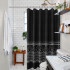 Шторка для ванной 183x213 Carnation Home Fashions Black OHO213BLK