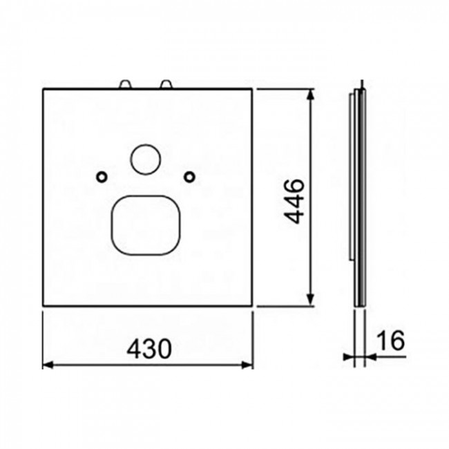 TECE TECElux Стеклянная панель для TECEone, стекло черное 9650110 TECE TECElux Стеклянная панель для TECEone, стекло черное 9650110