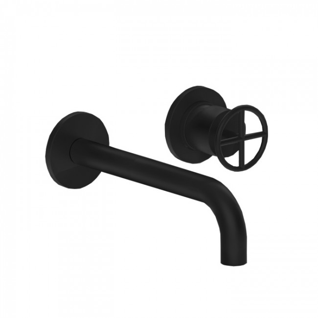 Fantini Fontane Bianche Смеситель для раковины, настенный, цвет: Matt Gun Metal PVD 47 P5 P110B Fantini Fontane Bianche Смеситель для раковины, настенный, цвет: Matt Gun Metal PVD 47 P5 P110B