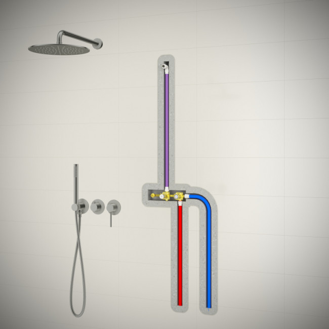 Душевая система встроенная Timo Saona никель (SX-2349/13SM)