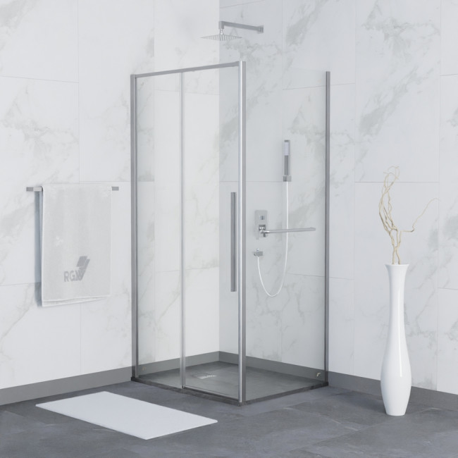 Душевой уголок RGW SV-42-1 (SV-12 + Z-060-2) 1100x1000 мм Хром/Прозрачное Душевой уголок RGW SV-42-1 (SV-12 + Z-060-2) 1100x1000 мм Хром/Прозрачное