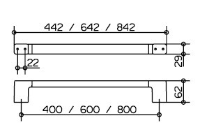 Полотенцедержатель Keuco Moll 12701 010600