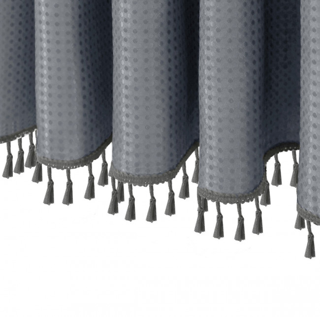 Шторка для ванной 183x213 Carnation Home Fashions Grey OHO213GRY