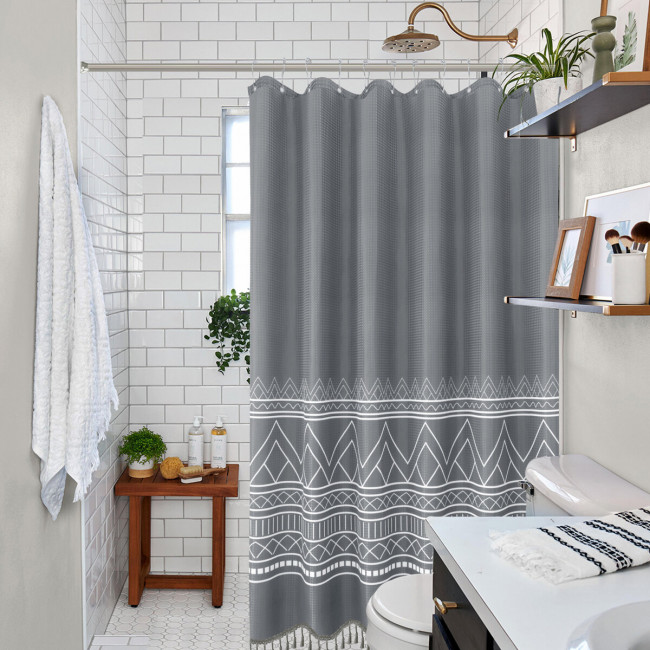 Шторка для ванной 183x213 Carnation Home Fashions Grey OHO213GRY