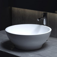 Salini Gloria Раковина накладная 41.5х41.5х15cм, без отв., без перелива, S-Stone, цвет: белый матовый