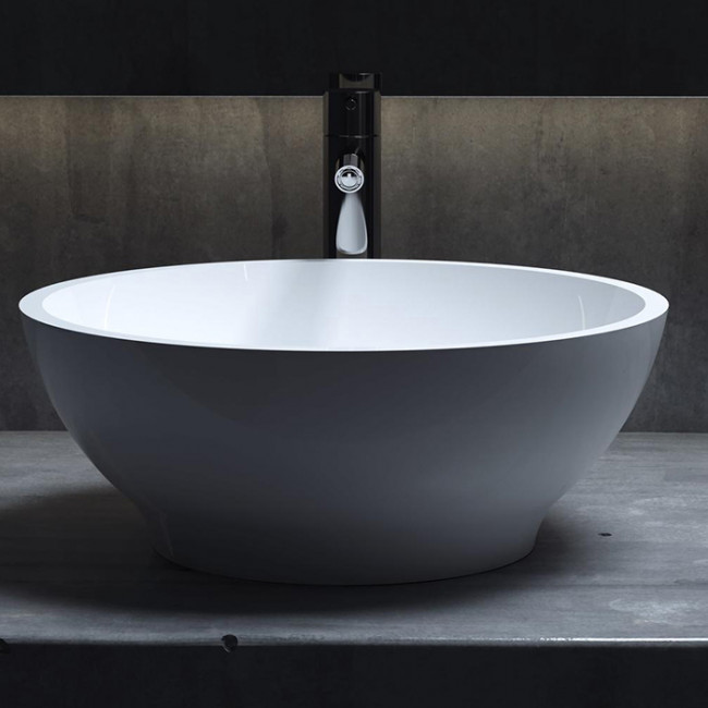 Salini Gloria Раковина накладная 41.5х41.5х15cм, без отв., без перелива, S-Stone, цвет: белый матовый