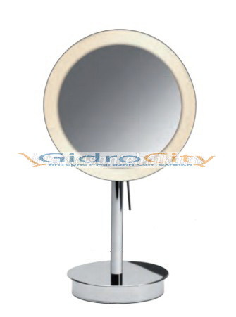 Зеркало настольное круглое с диодной подсветкой (LED ) сенсорное хром Windisch 99851CR 3X Зеркало настольное круглое с диодной подсветкой (LED ) сенсорное хром Windisch 99851CR 3X