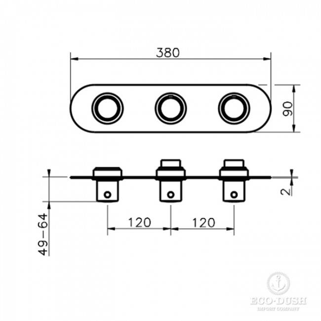 Cisal Slim Смеситель для ванны, термостатический, с переключателем на 2 потока, цвет: черный матовый SM01R20040 Cisal Slim Смеситель для ванны, термостатический, с переключателем на 2 потока, цвет: черный матовый SM01R20040