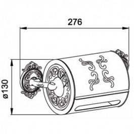 Держатель для туалетной бумаги Hayta Gabriel Antic Brass 13903/VBR