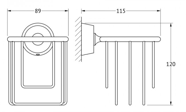 Держатель освежителя воздуха FBS Vizovice VIZ 051
