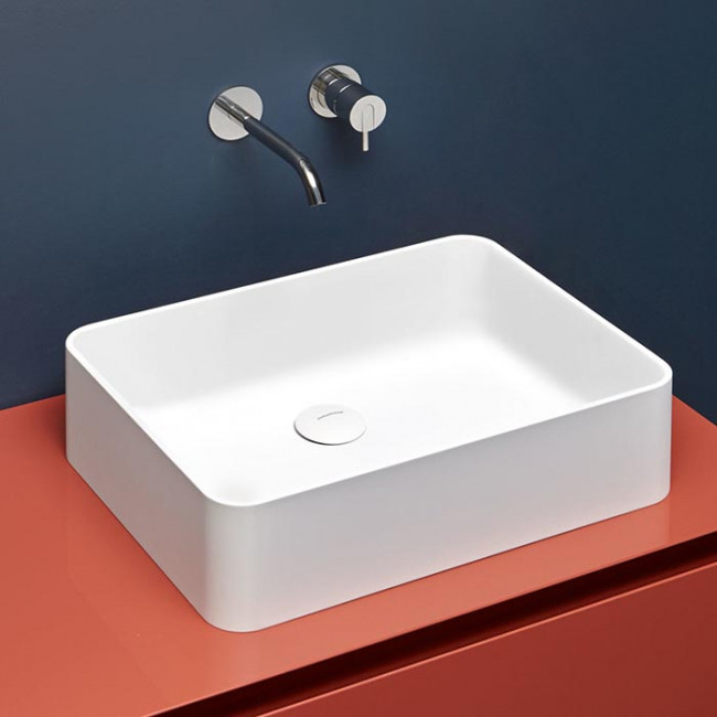 Antonio Lupi Velo Раковина 38х63 см, без отв., накладная, цвет: белый Antonio Lupi Velo Раковина 38х63 см, без отв., накладная, цвет: белый