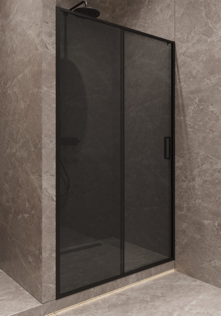 Душевая дверь Timo TD-150/03GR-6, раздвижная 1950*1500, стекло графит 6 мм (T05)