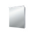 EMCO Flat Зеркальный шкаф 60х72.7см., LED-подсветка, 1 дверь, 2 полки, розетка, с нижней подсветкой