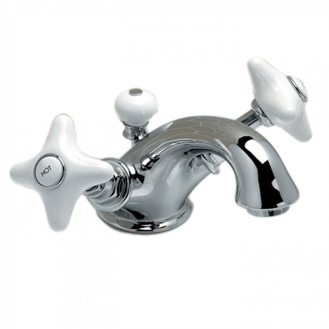 Devon&Devon White Rose Смеситель для раковины, цвет: хром UTWR710CR