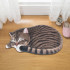 Коврик 40х76 Carnation Home Fashions 3D Cat Beige ACAT76BG
