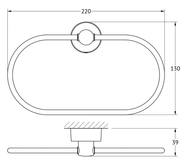 Кольцо для полотенца FBS Nostalgy NOS 022 Кольцо для полотенца FBS Nostalgy NOS 022